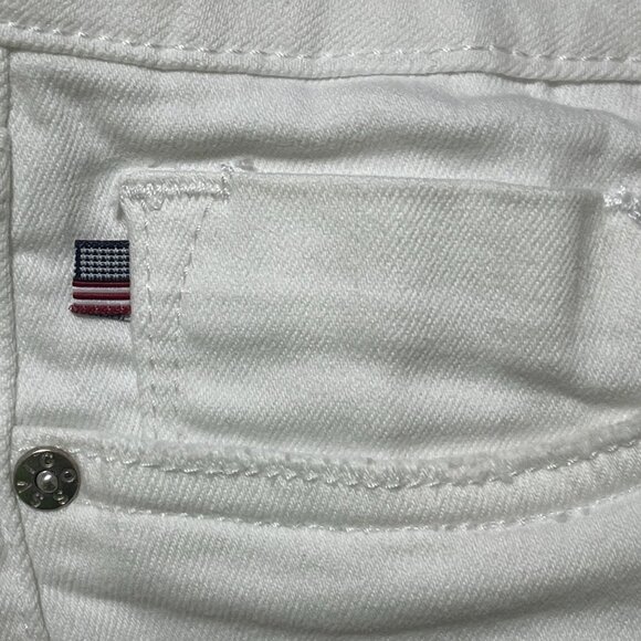 Vigoss Skinny Jeans Ace High Waist Ripped Raw Hem Distressed White Size 29 - Picture 8 of 8